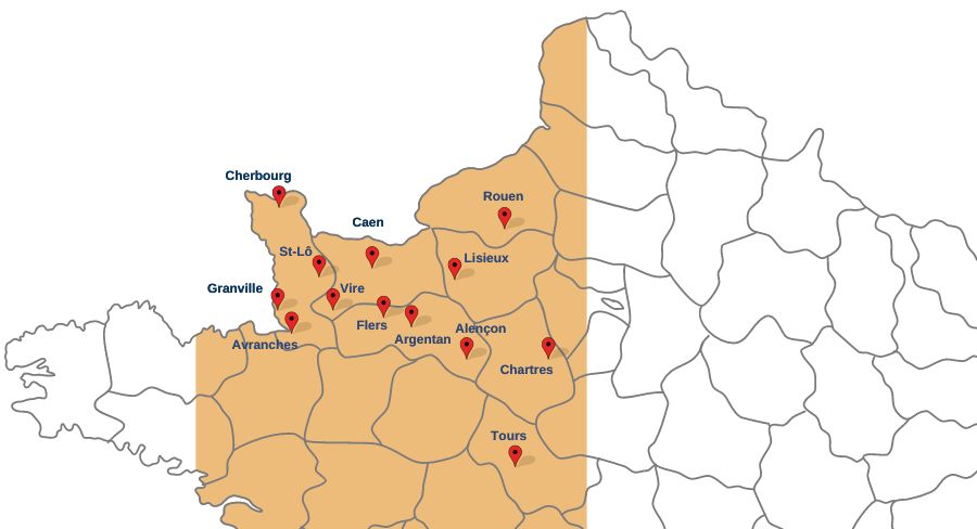 Carte De Nos Agences De Proximité